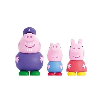 Immagine di Peppa Pig Set di 3 statuette bagno Giocattoli d&#039;acqua e Include George, nonno (DeQube 919D00047)