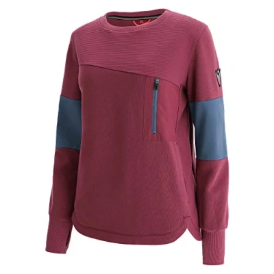 Immagine di Macron Athleisure SCC GEDDA LIGT STRTCH SWTSHRT LBRD/LAVIO Wmn, Felpa Donna, Granata, L