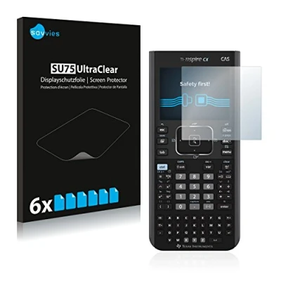 Immagine di savvies (6 Pezzi Pellicola Protettiva per Texas Instruments Nspire CX CAS Protezione Schermo Trasparente