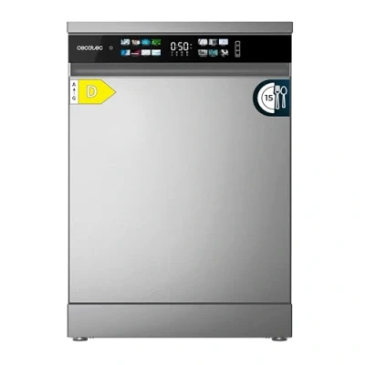 Immagine di Cecotec Lavastoviglie da incasso Bolero Aguazero 6210 Inox D. 60cm, 15 coperti, Classe D, Display Color, Terzo vassoio, 14 programmi, Dual Zone, Aquastop elettronico, Vassoio regolabile, AutoClean
