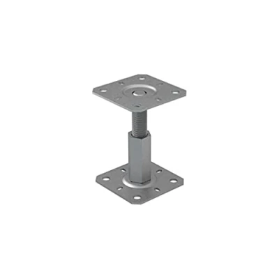 Immagine di Supporto galvanizzato per pali elevati, altezza regolabile 100 150 mm (dimensioni: x mm)