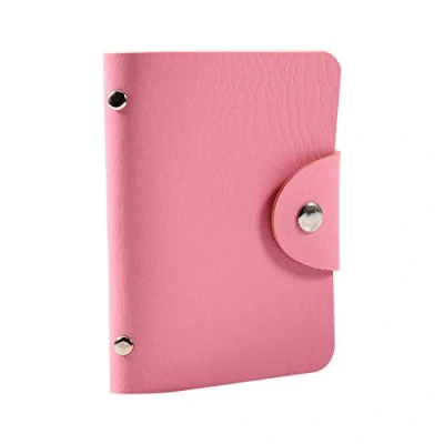 Immagine di Fdit 1pc Porta carte di credito biglietti da visita in pelle PU Portafoglio per 24 carte(4#)