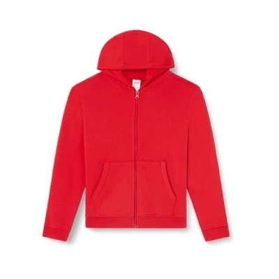 Immagine di Mukua Byron Kids, Felpa con cappuccio e zip per bambini, Rosso, 12 14 anni