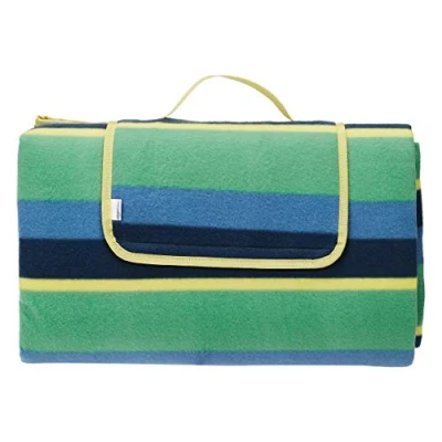 Immagine di Amazon Basics Coperta da picnic con retro impermeabile, 200 x cm, Stripes Design