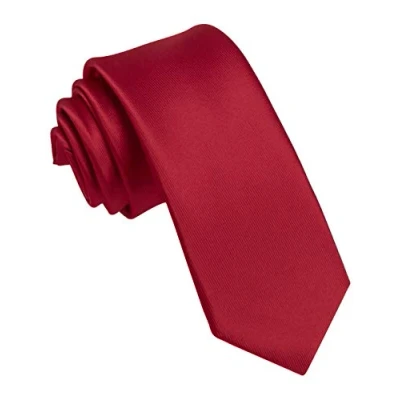 Immagine di JEMYGINS Cravatta Uomo Borgogna 2 in Seta Multicolore Sottile 6CM