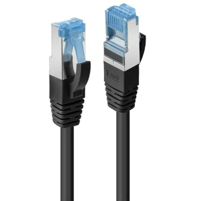 Immagine di LINDY 47178 RJ45 cavo di rete, patch CAT 6A S/FTP 1.50 m Nero con protezione 1 pz.