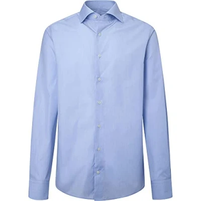 Immagine di Hackett Micro Graph Check Camicia, White/Blue, 16 Uomo