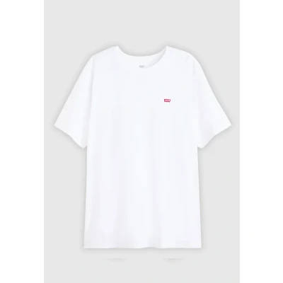 Immagine di Levi&#039;s Big &amp; Tall Original Housemark Tee, Uomo, White +, 5XL