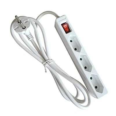 Immagine di AS Schwabe 11312 Multipresa con interruttore Bianco CEE 7/17 1 pz.