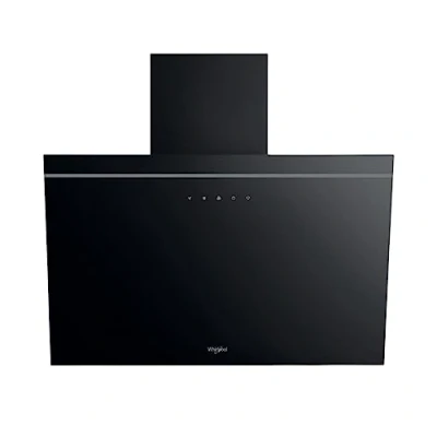 Immagine di Cappa decorativa WHIRLPOOL AKR62FLTK Larghezza 60 cm Evacuazione/riciclaggio 71 dB 4 velocit + booster Vetro nero