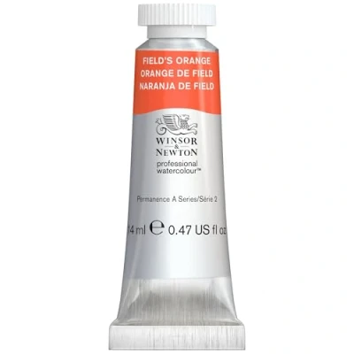 Immagine di W&amp;N Professional Acquerello extrafine per artisti, colori vivaci di altissima qualità, luminosità e brillantezza, resistenti alla luce Arancio Field, 14ml
