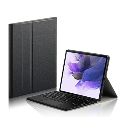 Immagine di VBESTLIFE Tastiera Bluetooth per Tablet con Touchpad, Rimovibile, Custodia in Pelle PU, Galaxy Tab A7 T500 / T505 10,4 Pollici(Nero)