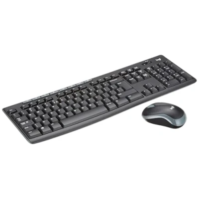 Immagine di Logitech MK270 Combo Tastiera e Mouse Wireless per Windows, Layout Internazionale/Stati Uniti, QWERTY Nero