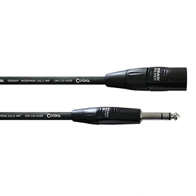 Immagine di XLR Cavo di collegamento Cordial CIM 3 MV [1x Spina 1x jack da 6.3 mm] 3.00 m Nero