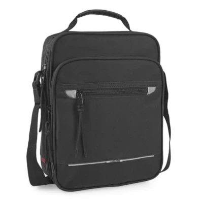 Immagine di JASLEN Borsa Uomo a Tracolla Uomo. Borsello Marsupio in Poliéster con Cinturino Regolabile, Nero