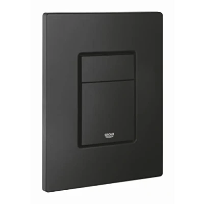 Immagine di GROHE Even 389662430 Piastra di copertura (risparmio idrico, 156 x 197 mm, per 2 quantità e avvio &amp; stop), colore nero opaco