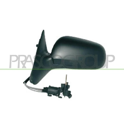 Immagine di Specchio retrovisore esterno Prasco SK0207114 Sx nero verniciabile manuale regolabile dall&#039;interno, Regolazione:comando cavo flessibile, asferico