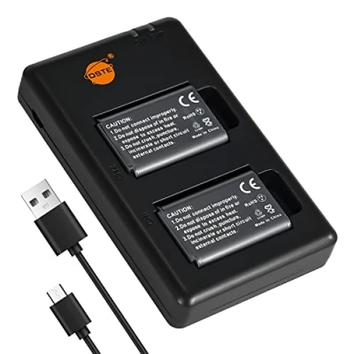 Immagine di DSTE 2PCS NP BX1 (1800mAh/3.6V) Batteria Caricatore Compatibile per Sony BX1/M8,Sony ZV1,ZV 1,Cyber shot DSC RX100 VII,DSC RX100,DSC II,DSC RX100M III,DSC V,DSC IV