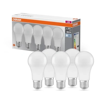 Immagine di OSRAM 4058075152632 LED (monocolore) ERP F (A G) E27 Forma di bulbo 8.5 W = 60 Bianco freddo (Ø x L) mm 112 5 pz.