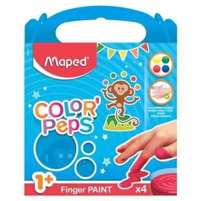 Immagine di MAPED Colori A Dita 80G X4 Dermatologicamente Testato