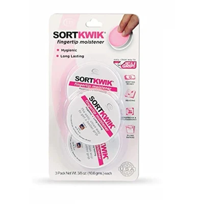 Immagine di Lee 20053 Sortkwik Set di 3 umidificatori per punta delle dita, 1,9 ml, colore: Rosa