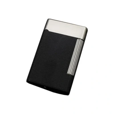 Immagine di HESTAY Accendino a Gas butano, Fiamma Libera Regolabile, accendisigari con Mola in Metallo, Antivento, da Uomo d&#039;Affari (butano Non Incluso) (Color : Silver)