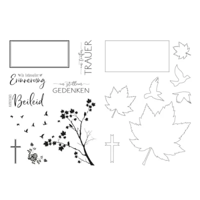 Immagine di Vaessen Creative Fustelle da Taglio e set di Timbri, Condoglianze, Realizzate Complessi Design per Scrapbooking, la Creazione Biglietti altri Progetti Creativi con Carta