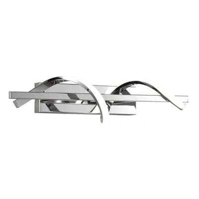 Immagine di Reality Leuchten Isabel R22201106 Lampada da parete a LED, in metallo cromato, con LED 8,5 Watt, interruttore dimmer