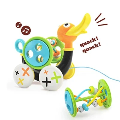 Immagine di Yookidoo Pull Along Whistling Duck: Giocattolo trainabile a forma di Papera che fischietta