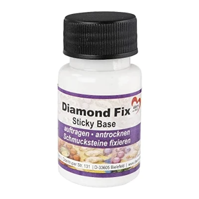 Immagine di Ideen mit Herz Diamond Fix, adesivo per pittura con strass, applicare, asciugare, fissare, 50 ml