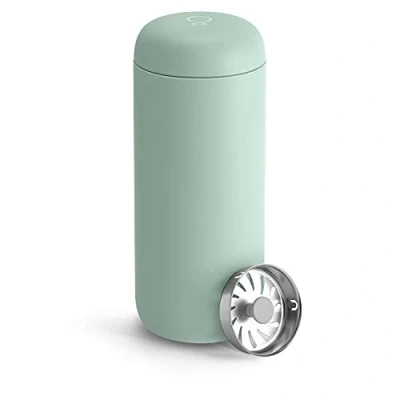 Immagine di Fellow Carter Move tazza da viaggio con isolamento sottovuoto in acciaio inox per caffè e tè, interno ceramica paraspruzzi, chip di menta, 453,6 ml