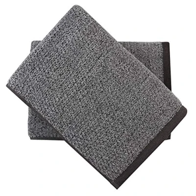 Immagine di Everplush Set di asciugamani da bagno in microfibra cotone, grigio, confezione 2 (76,2 x 142,2 cm)