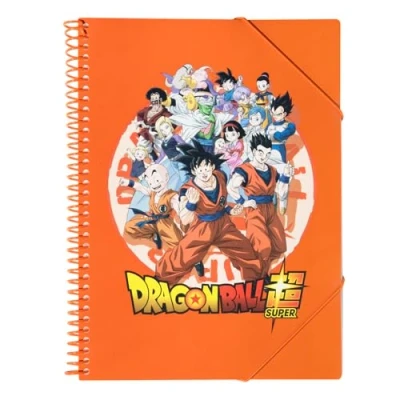 Immagine di Grupo Erik: Portalistino A4 Dragon Ball, Raccoglitore porta documenti con 30 buste, elastico e copertina flessibile, 32 x 25,5 cm, Cancelleria Ball Gadget