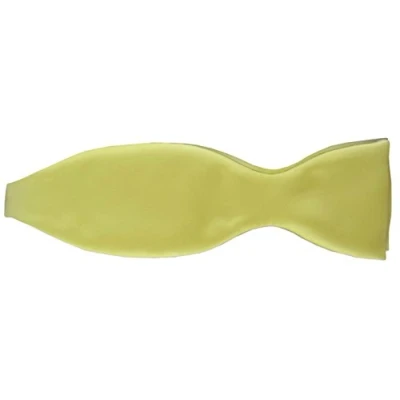 Immagine di TigerTie papillon annodare a giallo pallido Uni monocromatico + box