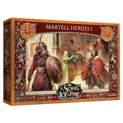 Immagine di CMON A Song of Ice &amp; Fire Helden von Haus Martell I Game Thrones Combat Gioco, Colore Multi Colored, 9 Erweiterung, CMND0247