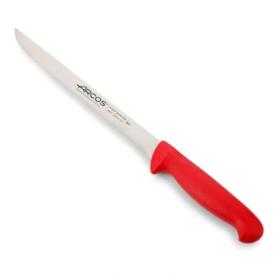 Immagine di Arcos Serie 2900 Coltello di Filetto Bistecca Lama Acciaio Inossidabile Nitrum 200 mm Manico Polipropilene Colore Rosso