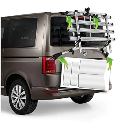 Immagine di AlphaShield pellicola protettiva per la vernice il portabici, taglio CAD, adesiva trasparente (FX08 compatibile con VW T5)