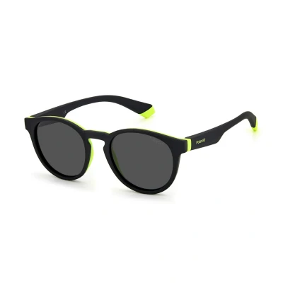 Immagine di Lunettes De Soleil Polaroid Pld 8048/s Col. 71c/m9 Enfants Ronds Noir Jaune