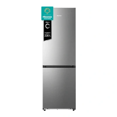 Immagine di Hisense RB3K330SAIC Frigorifero Combinato Total No Frost, Inox, 185x60cm, Classe C, 330L, Grande capacità, Ridotta profondità, Deep Freeze, Metal Tech Cooling, WiFi, Silenzioso, Motore Inverter