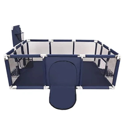 Immagine di Selonis Recinto Per Bambini SENZA Palline, Playground Box, Blu Scuro