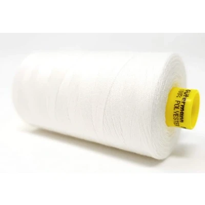 Immagine di Gütermann Filato Mara 80 robusto in poliestere, 800 m, per macchina da cucire, resistente ai raggi UV, antistrappo (bianco, 1)