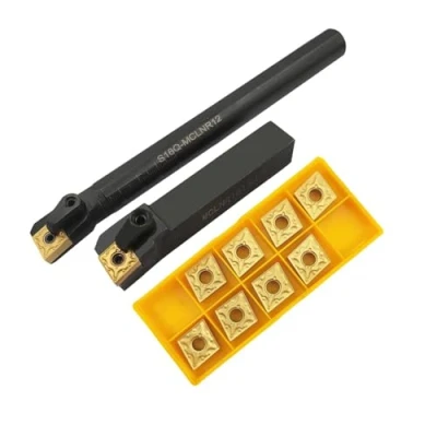 Immagine di 5/8&quot; tornio Excircle Portautensili per indicizzabile MCLNR1616H12 + in metallo barra di alesatura interna S16Q MCLNR12 inserti tornitura carburo CNMG431(CNMG120404)