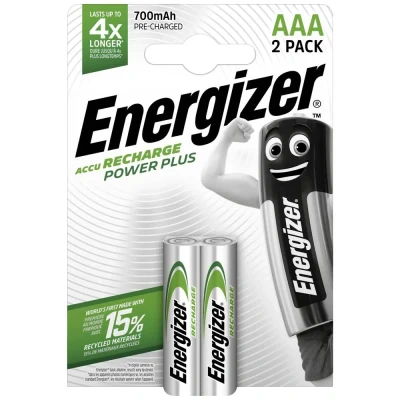Immagine di Energizer Power Plus HR03 Batteria ricaricabile Ministilo (AAA) NiMH 700 mAh 1.2 V 2 pz.