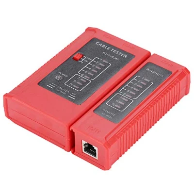 Immagine di Tester rete LAN + per cavi di WZ 468 Strumento test della Ethernet RJ45 e RJ11