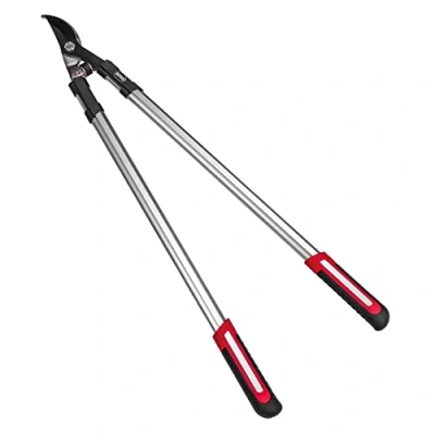 Immagine di Amig Forbici da potatura a due mani Manico in alluminio e lama rivestita teflon 45 cm taglio bypass Capacità di 38 mm Per rami verdi umidi alberi arbusti