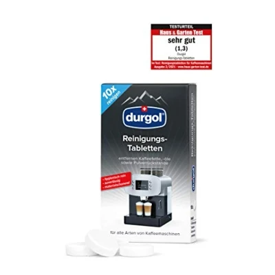Immagine di durgol compresse detergenti Pulisce, protegge e nutre macchine da caffè di tutti i tipi marche Biodegradabili Versione tedesca 1 x 10