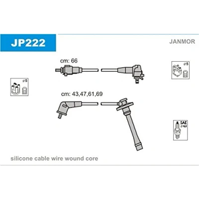 Immagine di JANMOR JP222 Kit Cavi Accensione