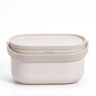 Immagine di Plastia Urbalive Design Pattumiera biometrica da cucina,4 l,con coperchio,piccolo cestino per rifiuti biologici quotidiani,lavabile in lavastoviglie,realizzato con miscela di fondi caffè,con