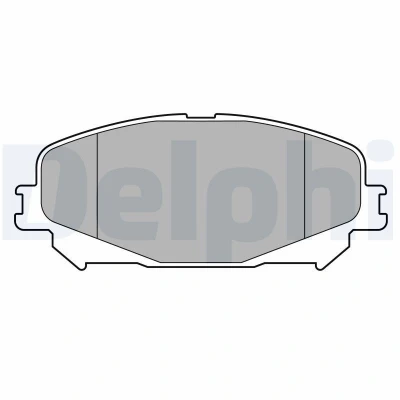 Immagine di DELPHI LP3734 Kit pastiglie freno Non predisposto per contatto segnalazione usura con lamierino anticigolío accessori RENAULT: Megane 4, Scénic IV