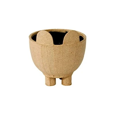 Immagine di Décopatch Un Supporto in Carta Marrone masticata, 8 x 6 cm, coprivaso per Gatti Impermeabile, Colore Gatto, HD055C